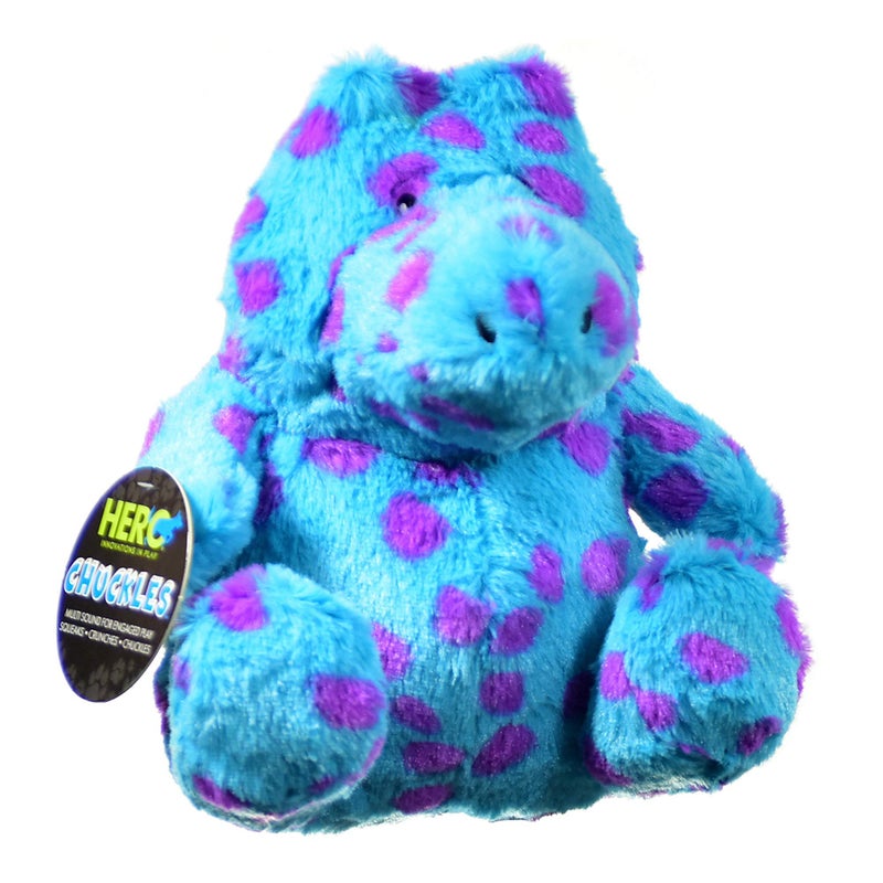 Hero - Chuckles Hippo Plush Dog Toy - Dog Squeaky Toys - Durable Stuffed Animal with 3 in 1 Squeaker - Image 1